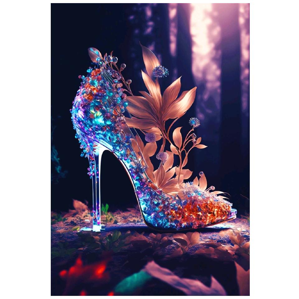 5D DIY алмазная живопись Новое поступление на высоком каблуке бабочка Алмазная мозаика вышивка крестиком комплект украшение дома подарок