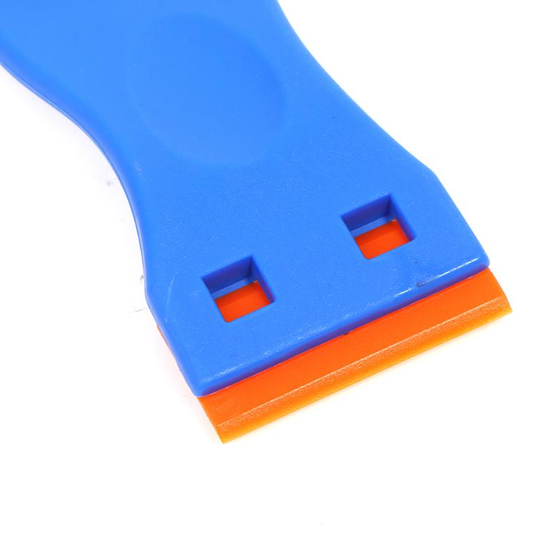 Пластиковый скребок для бритвы с 10 лезвиями для удаления автомобильных этикеток, наклеек, клея