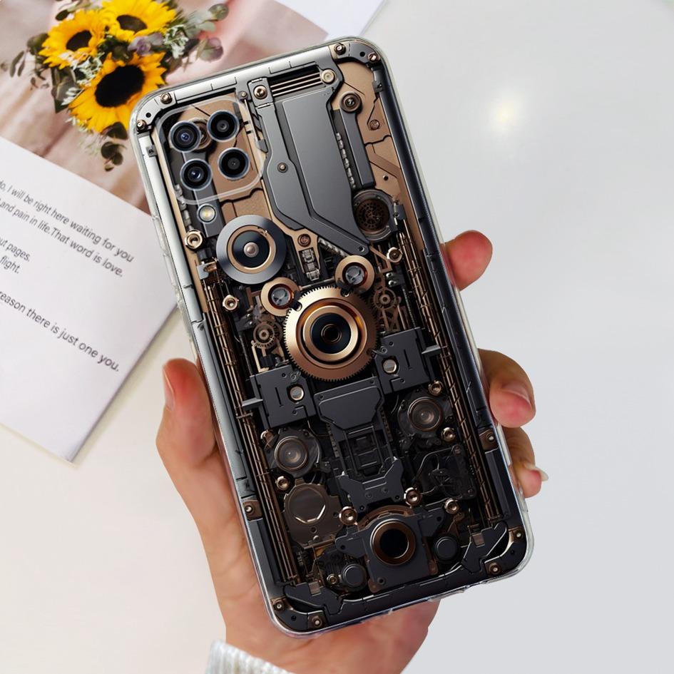 Чехол для Samsung Galaxy M32 SM-M325F Популярный Цветок Прозрачный Силикон Мягкий ТПУ Funda Для Samsung M32 4G M 32 GalaxyM32 Бампер