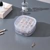 Multi Layer Mini Jewelry Organizer Display Travel Jewelry Case with Transparent Lid Earrings Necklace Ring Portable Jewelry Box