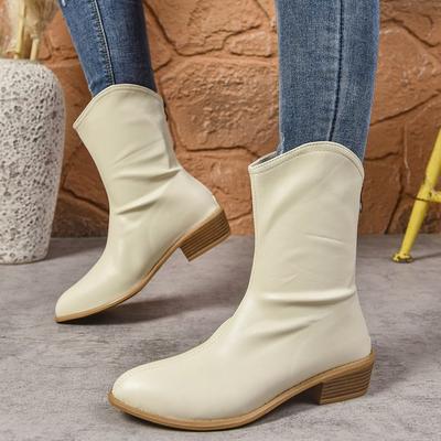 Женские кожаные ботильоны с острым носком, не утомляющие ноги, на толстой подошве, увеличивающие рост, мягкие эластичные удобные амортизирующие нескользящие повседневные спортивные ботинки Мартин