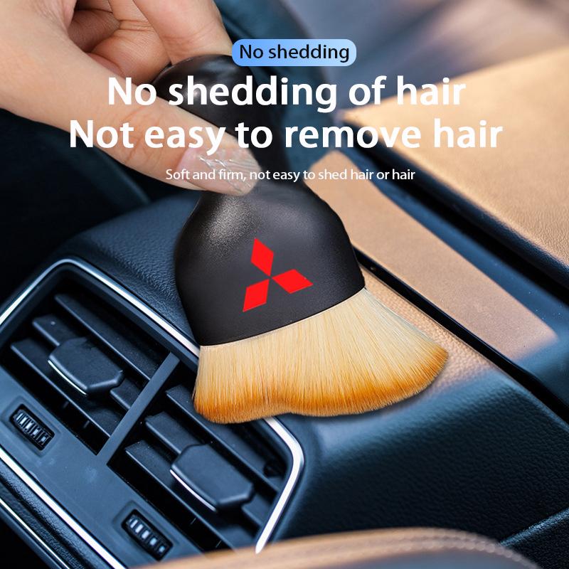 Car Interior Cleaning Soft Brush Tool Dust Remover For Mitsubishi Eclipse Lancer Outlander Pajero ASX Colt Space Delica Ralliart