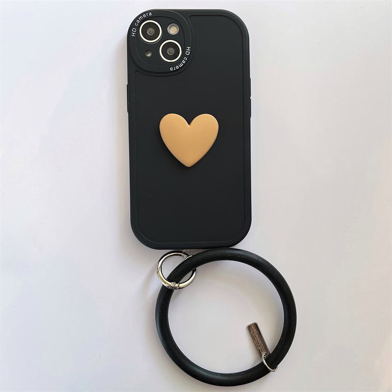 Мягкий силиконовый чехол с матовым покрытием и кольцом для руки для Apple 13Promax, 11, 12 и 8plus.