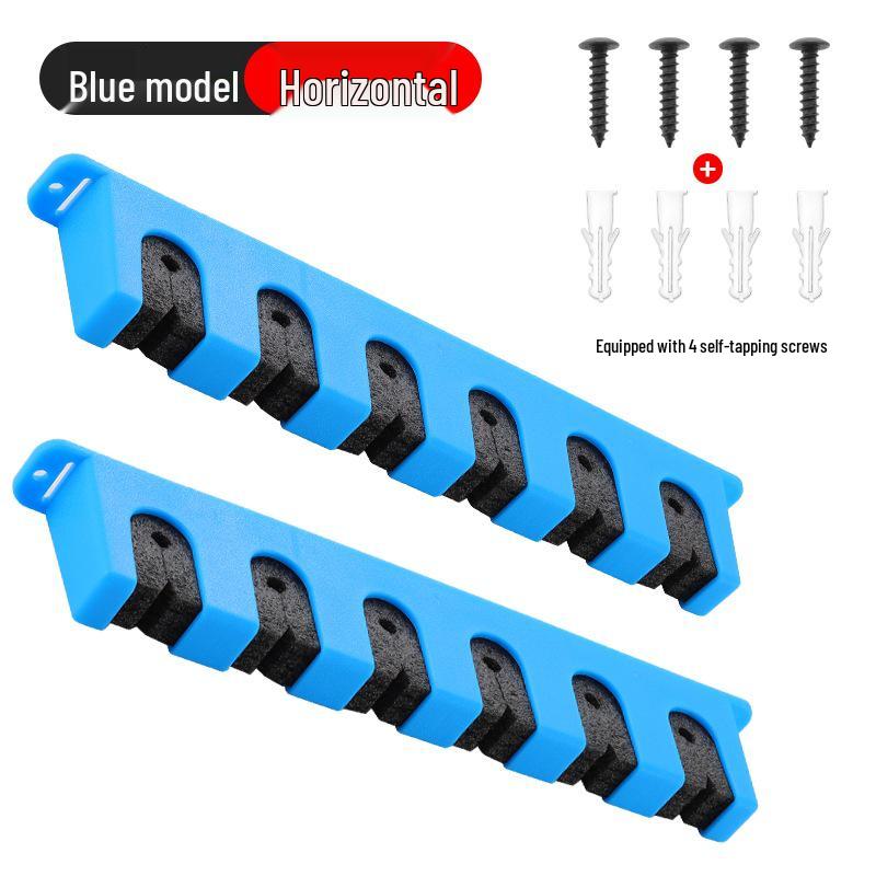 Multi-functional Wall-mounted Fishing Rod Rack - Hole-free Display and Storage