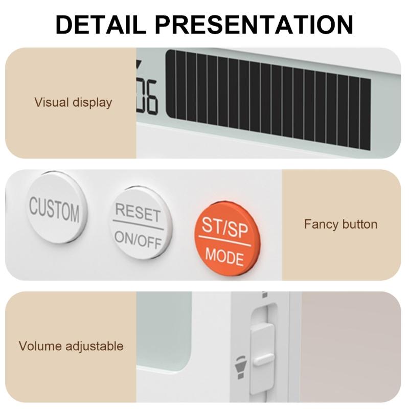 Magnetic Attraction Visual Timer Easy to See Magnetic Countdown Timer with Clear Display for Kitche Office & Gym Use