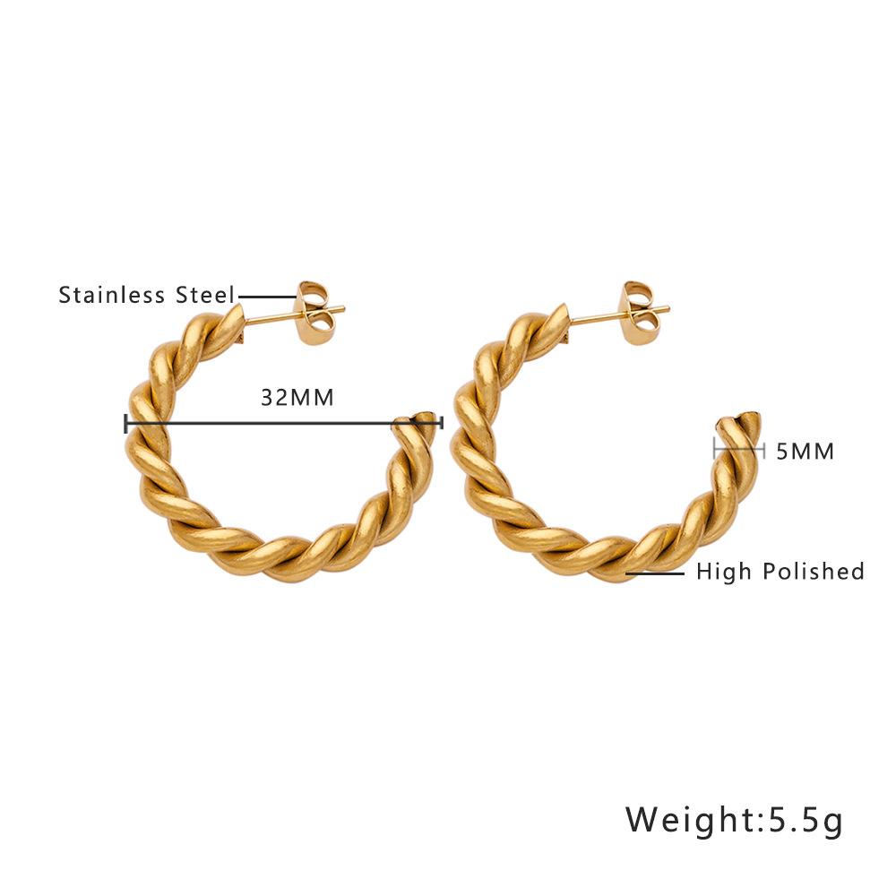 Усовершенствованные серьги, металлические позолоченные шариковые серьги из титановой стали, золотое кольцо для ушей, украшение для ушей