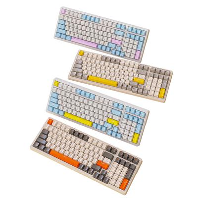 RU/EN K96 100Key BT5.0/2.4G беспроводная игровая механическая клавиатура с возможностью горячей замены, игровая клавиатура Satellite Axis с двойным разъемом USB/Type-C