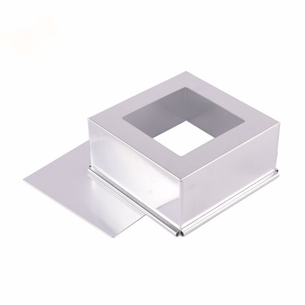 Алюминий для торта DIY Анодированное съемное дно Квадратные формы для торта Форма для выпечки Противень Форма для тоста/хлеба