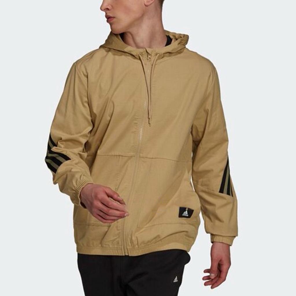 adidas Куртки Мужские Хаки С Капюшоном Средней Толщины Другое H21536