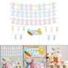 Easter Banner Decorations Hanging Garland Happy for Decorative