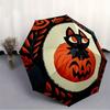 1pc Halloween Pumpkin Cat Automatic Open/close Folding Umbrella, Compact Portable Travel Umbrella, Perfect Birthday/Christmas,