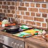 GLASS CUTTING BOARD 2x 30x52 FRUIT