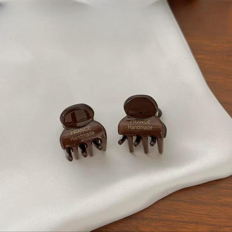 2 шт./пара Мини 2 см Ацетат Маленькие Заколки-крабики для волос Боковые заколки Ацетатные крабики для волос для девочек Милые заколки Женские аксессуары для волос