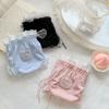 Нижнее белье Kawaii с милым сердечком, кружевное нижнее белье для женщин и девочек, трусики с оборками, трусы-стринги, трусики YSL