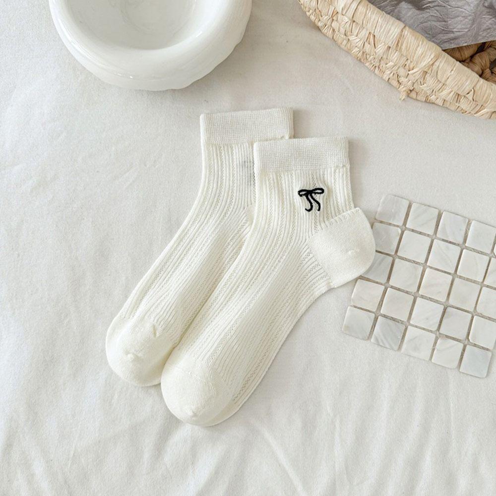 Solid Color Short Socks Breathable Cotton Socks New Sweet Stockings