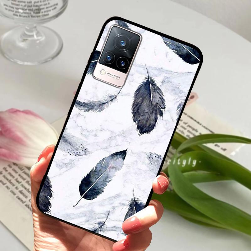 Для vivo V21 5G 4G V21E Чехол Мягкий Силиконовый Телефон TPU Coque Чехол для Vivo V21E v21 V 21e 21 V2050 V2061 Защитный Fundas Оболочка