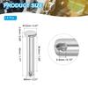PATIKIL Clevis Pins, 4pcs, 8mm X 45mm, Single Hole, 304 Stainless Steel, Flat Head Pins for Machinery, Furniture, and Lawn Mowers, Silver