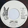 7inch Record TOMMY CASH - Only A Stone E45258PROMO Elektra 1975 US Folk Used