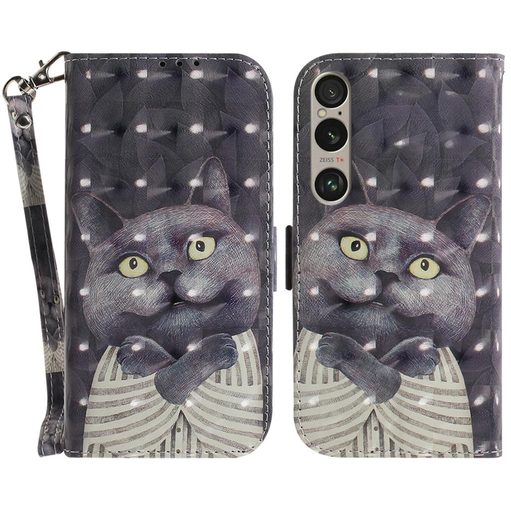 For Sony Xperia 1 VI Case Pattern Printing Wallet Stand Leather Phone Cover