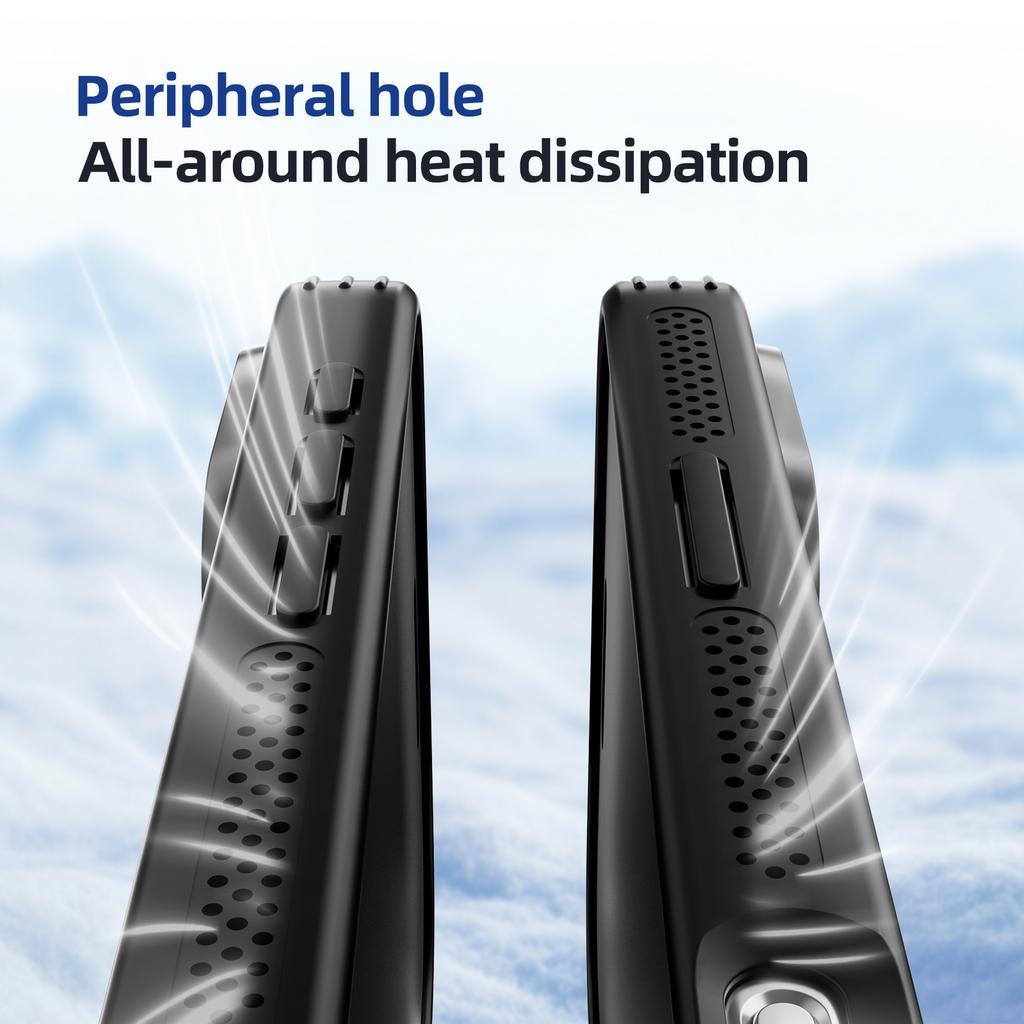 ABEEL For iPhone 15 Magnetic Case TPU PC Cooling Matte Phone Back Cover with Lens Film