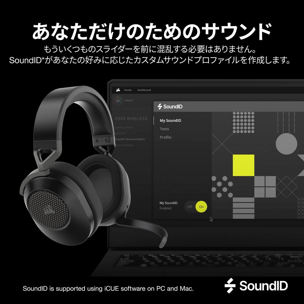 CORSAIR HS65 WIRELESS Игровая гарнитура Совместима с ПК PS5 PS4 Всенаправленный микрофон