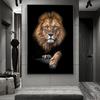 Black White Animals Art Lion Canvas Painting Modern Posters and Prints Wall Pictures for Living Room Home Cuadros Decor