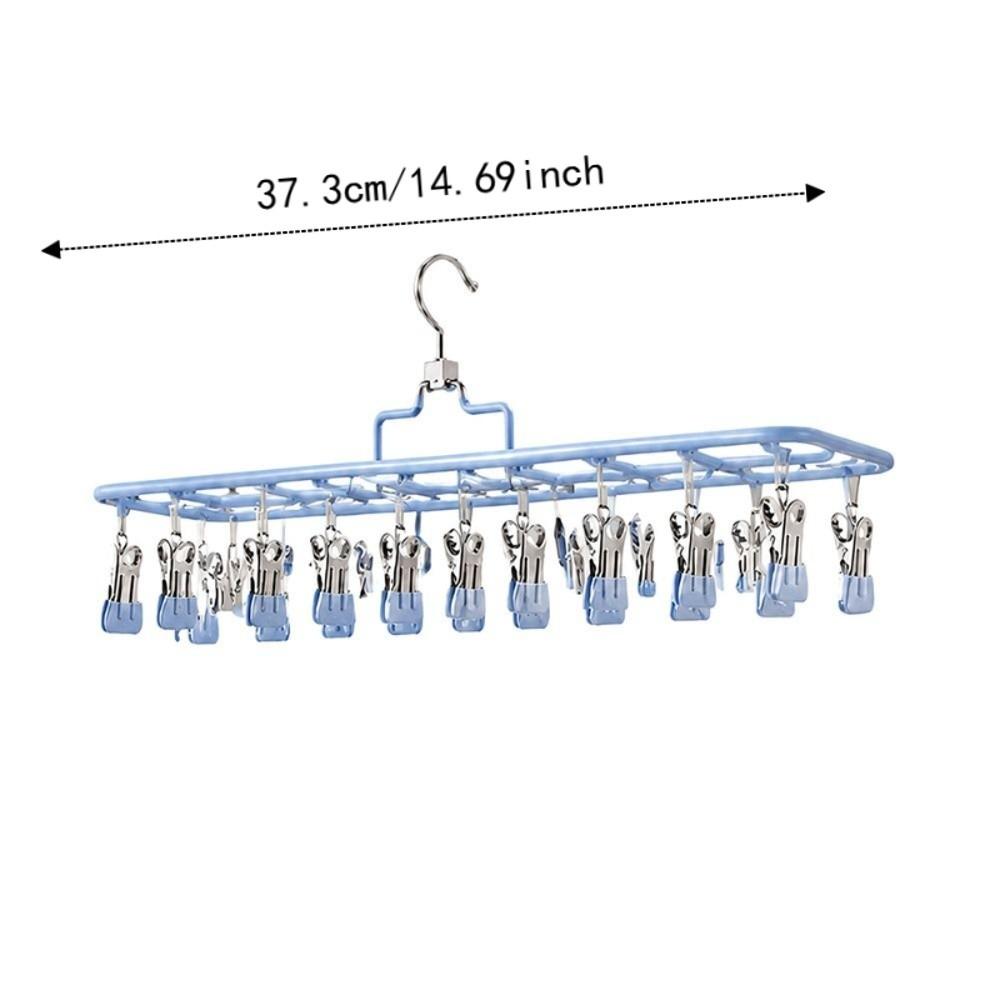 Multi Clip Clothes Drying Rack Windproof Pants Hanger Gifts Laundry Drying Hanger Home Organizer