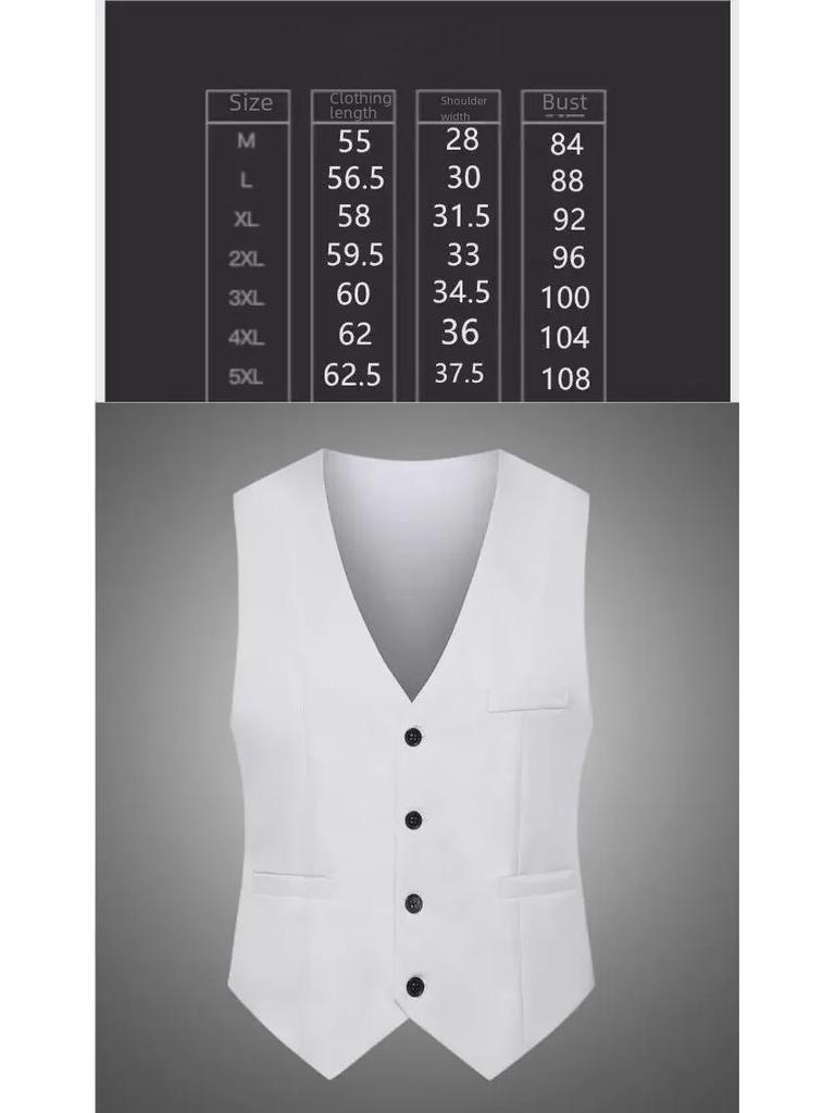 Мужской приталенный жилет в корейском стиле - новый дизайн, не требующий глажки