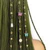 34pcs Dread Locks Hollow Out Hair Ring Butterfly Hair Braid Tubes Gold Dreadlocks Beads  Women