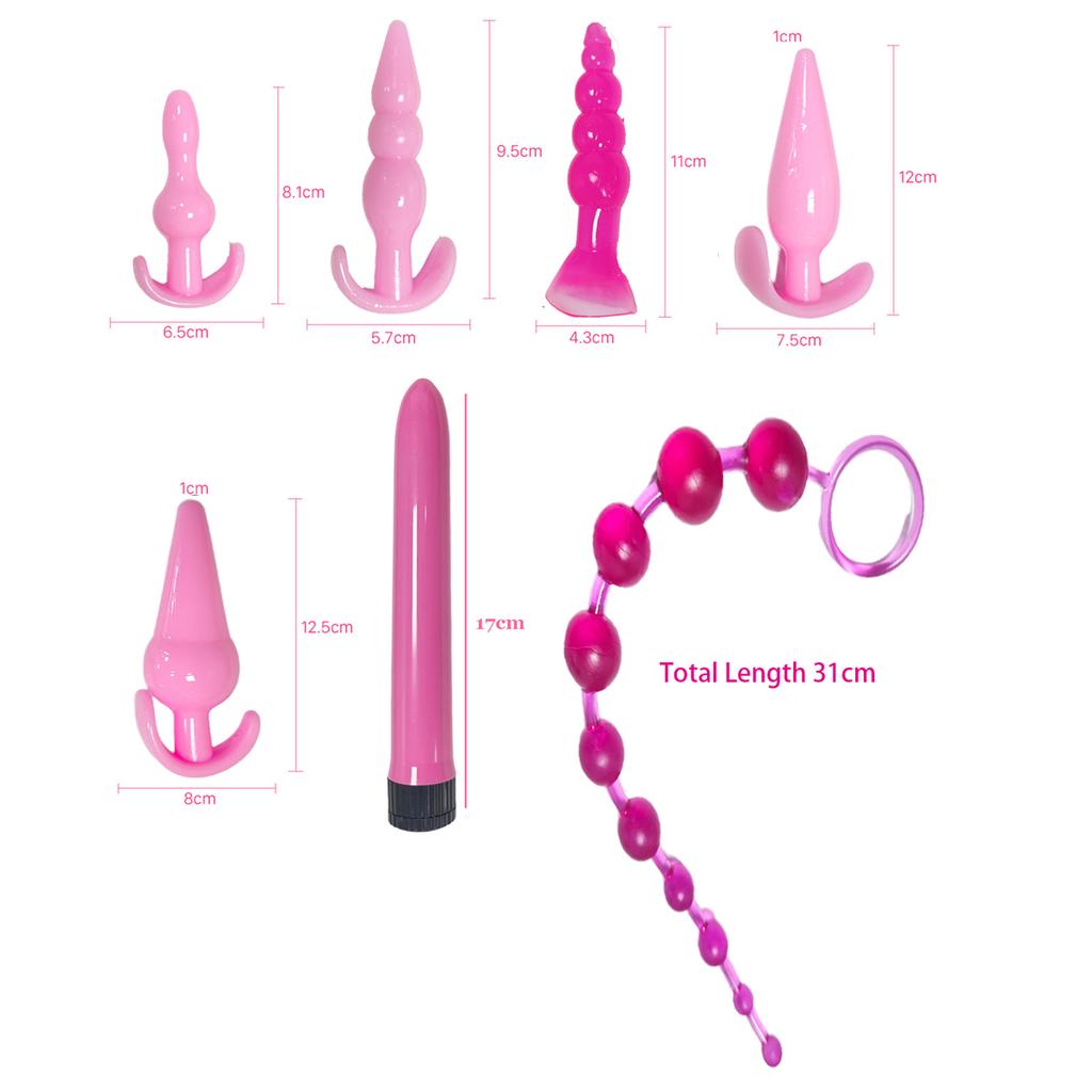 7Pcs Butt Plug Women Toys Soft Dildo Vaginal Plug Massager Masturbation Anal Dilator Anal Plug Sex Toys For Couples