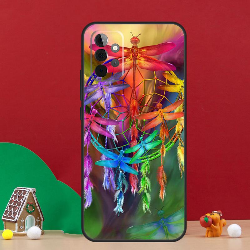 Colorful Dragonfly Case For Samsung Galaxy A55 A52 A32 A12 A33 A06 A16 A26 A36 A56 A15 A53 A13 A34 A54 A14 A17