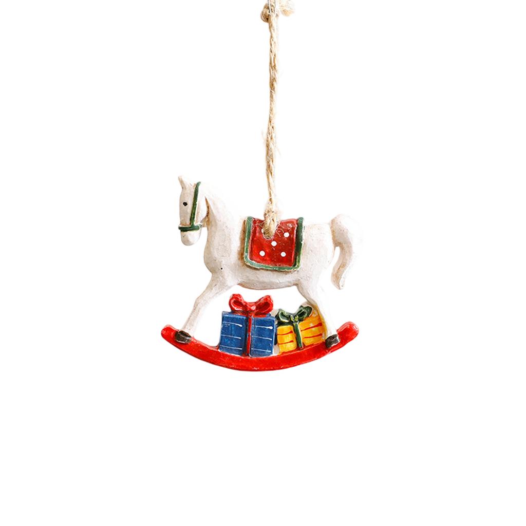 Christmas Creative Pendant Elk Stocking Ornaments Acrylic Flat Christmas Tree Home Ornaments