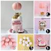 Blue Pink Hot Air Balloon Cake Topper Gender Reveal Party Cake Decoration Kids Boy Girls Birthday Party Supplies Baby Shower