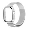 For Realme Watch 5 Case with three-jeweled Stainless Steel Band Full Protection Shell PC Cover and Milanese Loop Strap Set