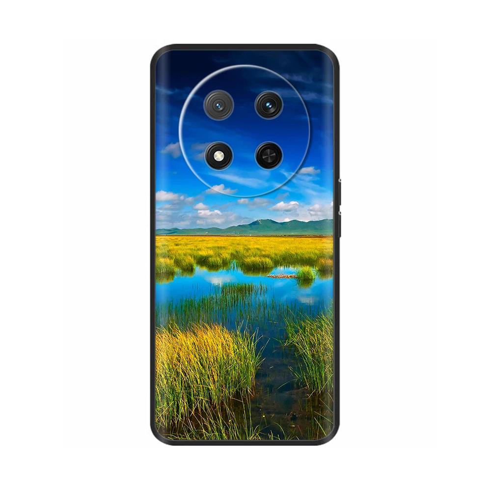 Чехол для Honor Magic7 Lite 5G Цветочный Мягкий Силиконовый Чехол Для Coque Honor Magic7 Lite Чехол Magic 7 Чехол для Телефона Magic7 Pro
