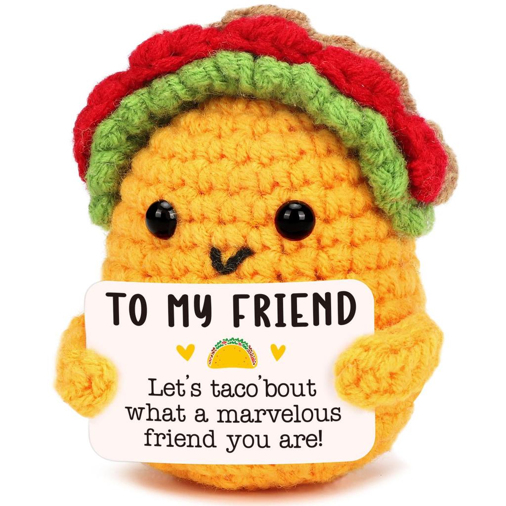 Funny Handmade Positive Poo Doll With Card Home Decoration Knitted Poo Christmas Doll Ornament Room Decor Christmas Party Gifts