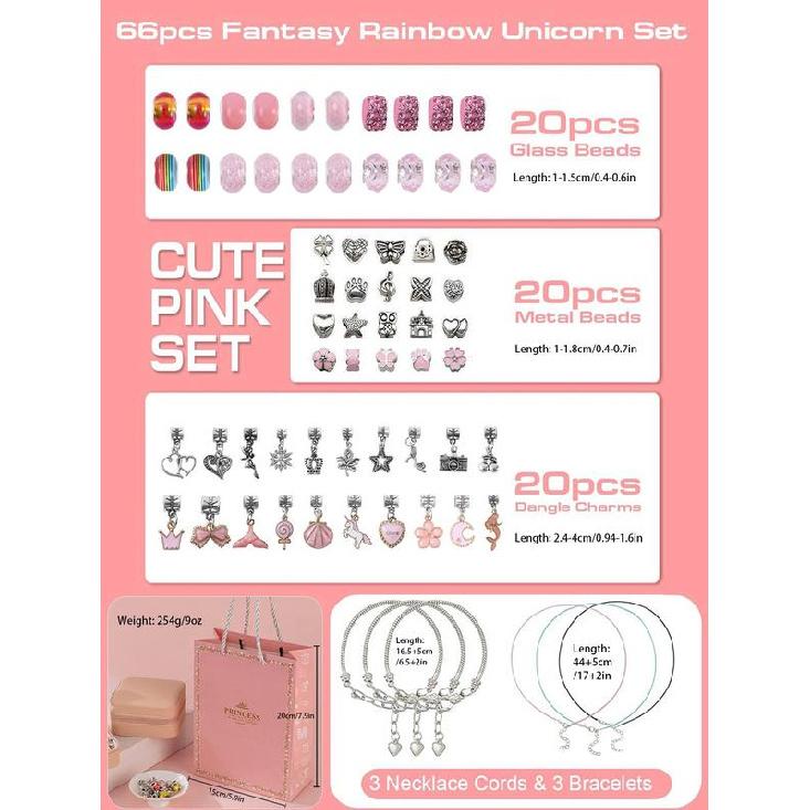 Набор для изготовления украшений в виде сердец, звезд и ракушек на тему принцессы, включая бусины, подвески и аксессуары, дизайнерский набор для самостоятельного изготовления украшений для браслета