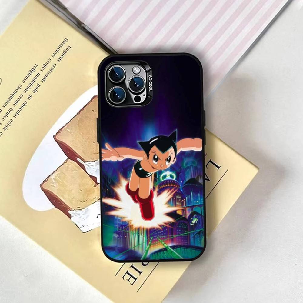 Astro Boy Running Phone Case For iPhone 17,16,15,14,13,12,11 Plus,Pro Max,XS,Colorful Silver Phone case Funda Cover
