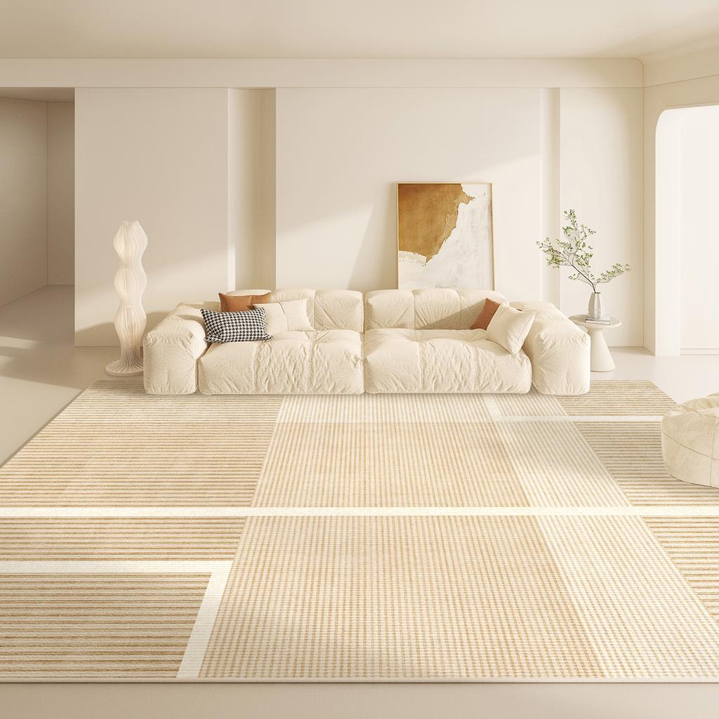 Modern Style Living Room Decoration Carpet Large Area Line Rugs for Bedroom Home Thick Anti-slip Rug Fluffy Soft Plush Floor Mat