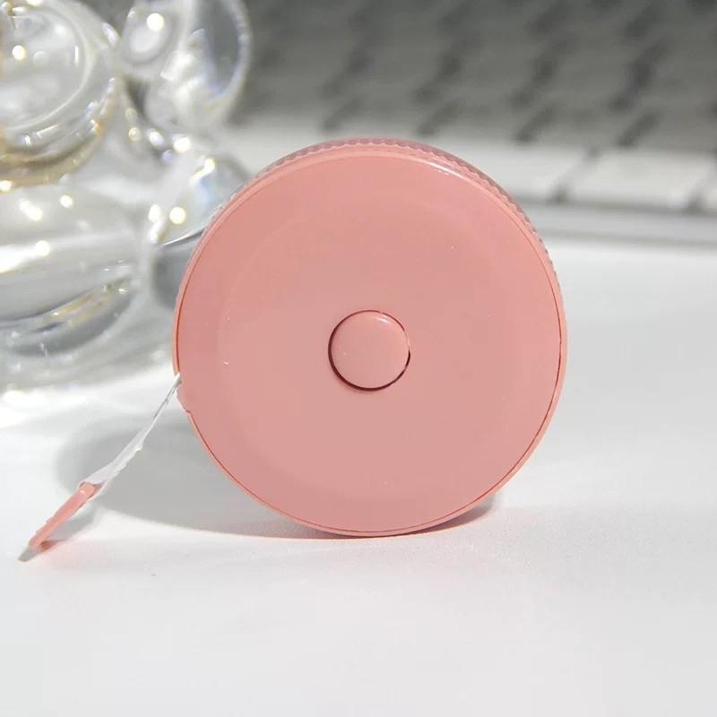 Мини круглая линейка для измерения длины окружности с тремя самозатягивающимися измерительными лентами, двойная шкала, гибкая измерительная линейка для шитья тела