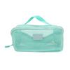 Women Travel Portable Cosmetic Storage Pouch Toiletry Organizer Bag Mesh Transparent Wash Bag Tote Multifunctional Makeup Case Washbag