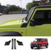 Для Suzuki Jimny Nomade 2025 2026 ABS Черный матовый передняя декоративная накладка на стойку A лобового стекла Защита от царапин Накладка на кузов