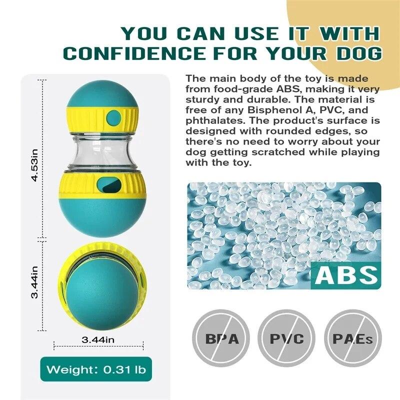 Игрушечный стакан для собак, шарик с дырявой едой, эллиптическая дорожка, катящийся мяч, медленно кормится, защищает желудок, увеличивает интеллект, товары для домашних животных