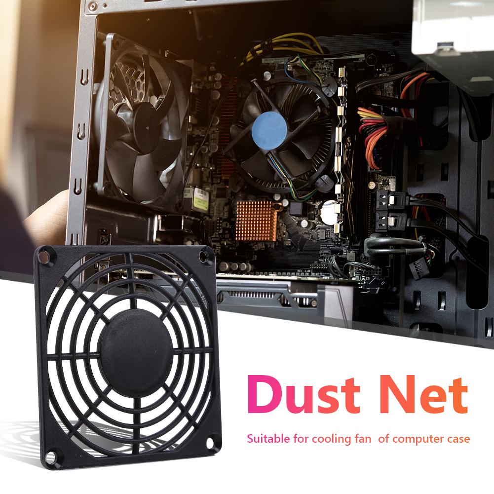 10 шт./5 шт. 80 мм 120 мм Пылевой фильтр-сетка для вентилятора корпуса ПК, Пластиковые пылезащитные решетки для настольного ПК, Решетки для вентилятора, Компьютерные аксессуары