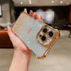 Чехол из ТПУ с милым сердечком и блестящим покрытием для iPhone 15 14 13 12 Pro Max 15 14 Plus 11, блестящий чехол для телефона