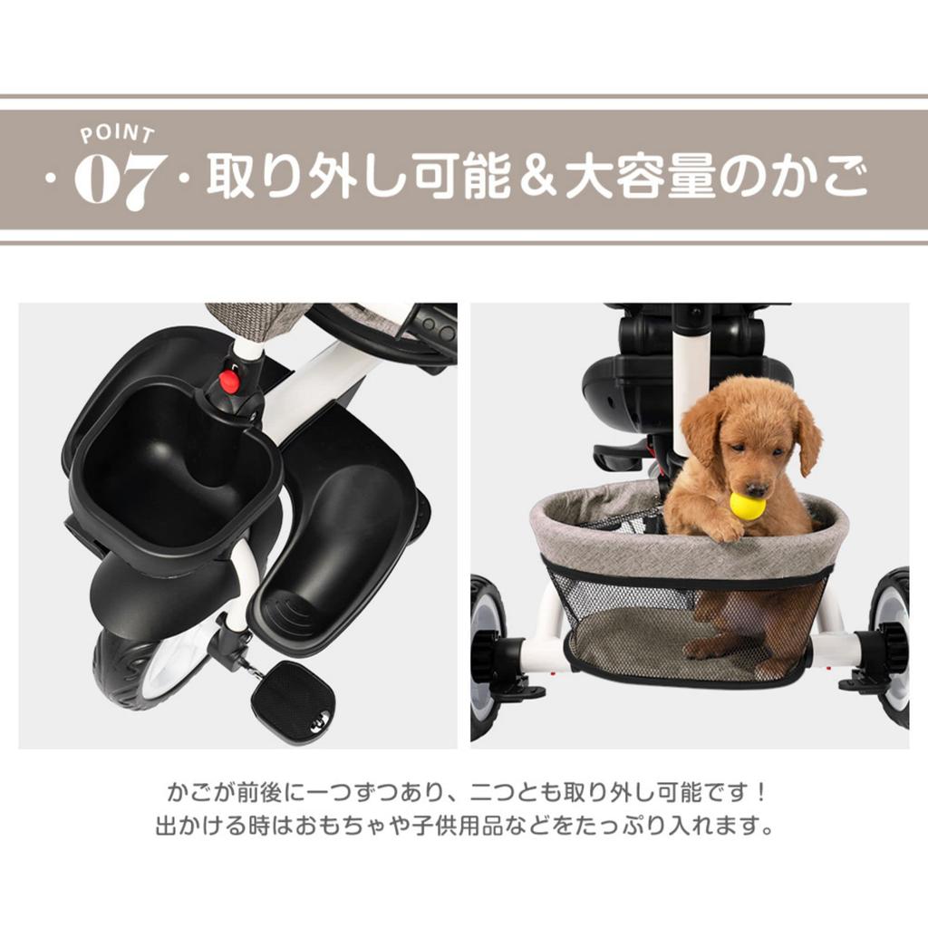 Складная трехколесная коляска BTM с 4-дюймовым ремнем безопасности, трехколесный велосипед на 1 год, 2 года, 3 года, сверхповоротный регулируемый велосипед, удобный для езды на день рождения, подарок