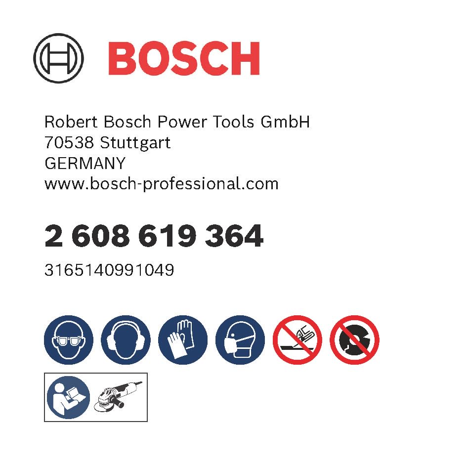 Bosch Отрезной круг по нержавеющей стали Упаковка 10 шт. 2608619364 X-LOCK 125x1,6 мм