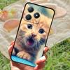 Для Realme C61 4G Чехол Модный Мультяшный Черный Силиконовый Мягкий ТПУ Задняя Крышка Для Oppo Realme C63 Защитные Fundas Coque Чехлы