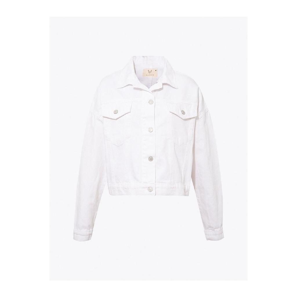 Джинсовая Куртка С Кисточкой На Спине - Белый