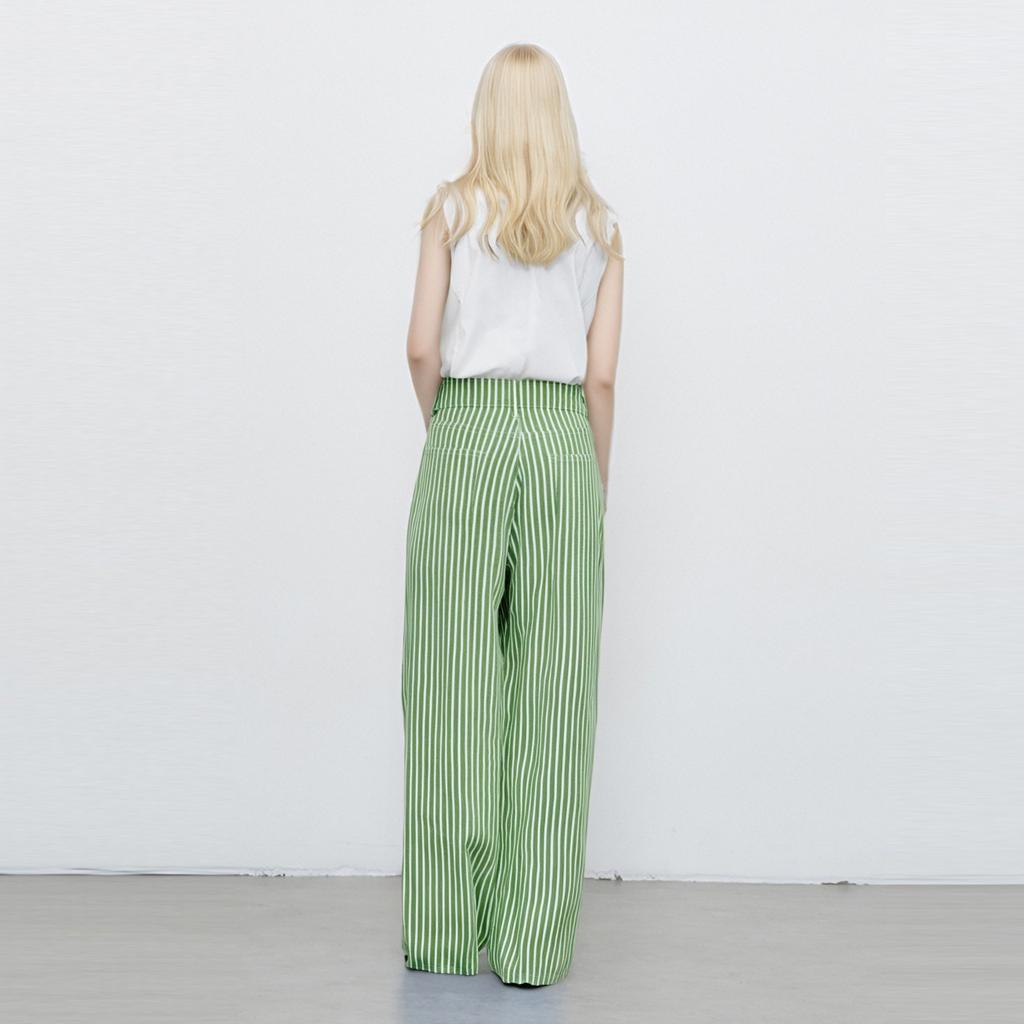 Женские модные повседневные джинсы в полоску, широкие, прямые, с микро-вырезом